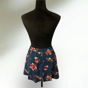 Heritage 1981 Blue Floral Mini Skirt
